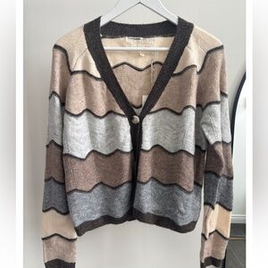 Pink martini striped cardigan NWT sz Small